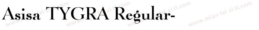 Asisa TYGRA Regular字体转换